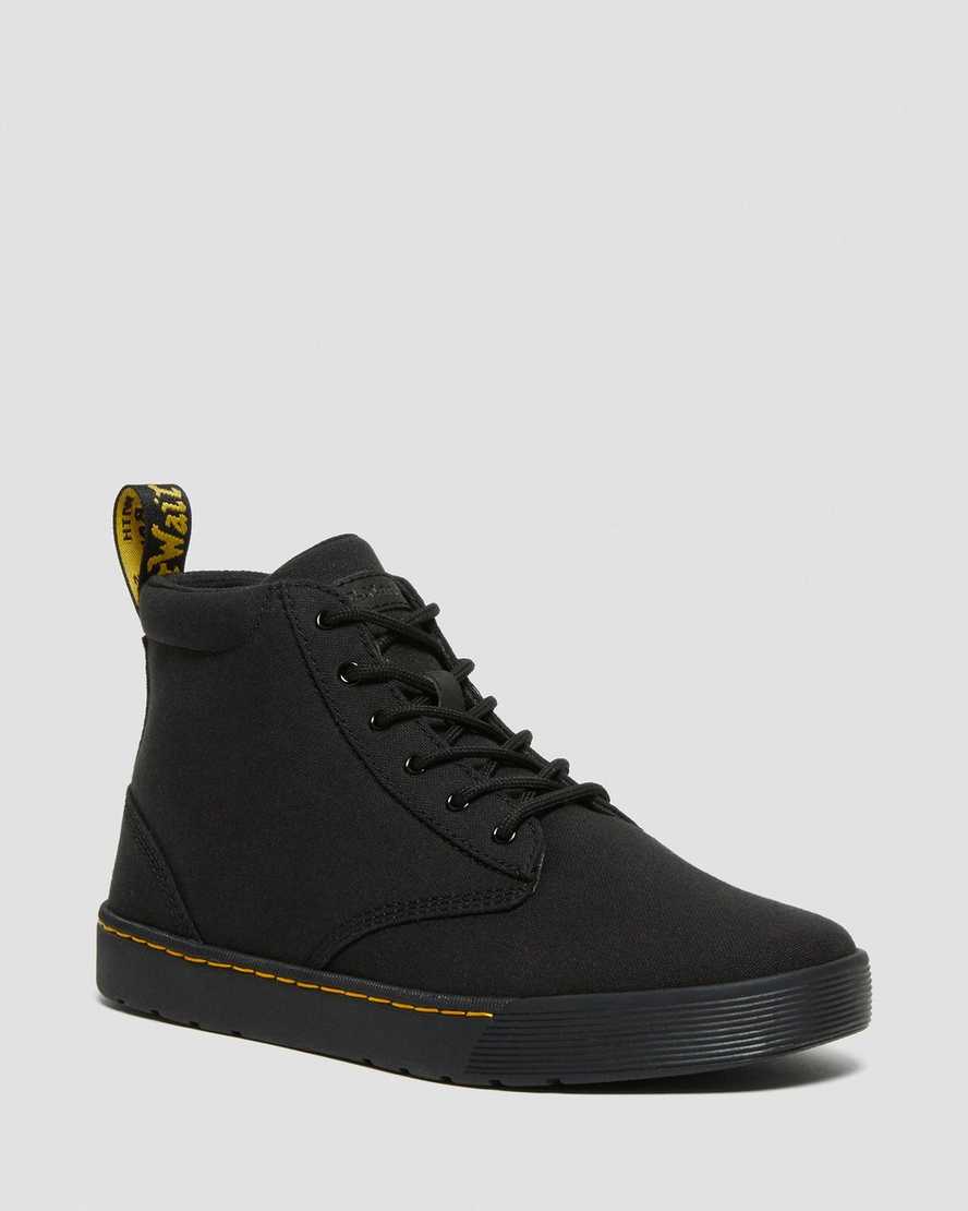 Dr. Martens Cairo Canvas Miesten Nauhalliset Nilkkurit - Mustat Nilkkurit [825-NMVPKF]